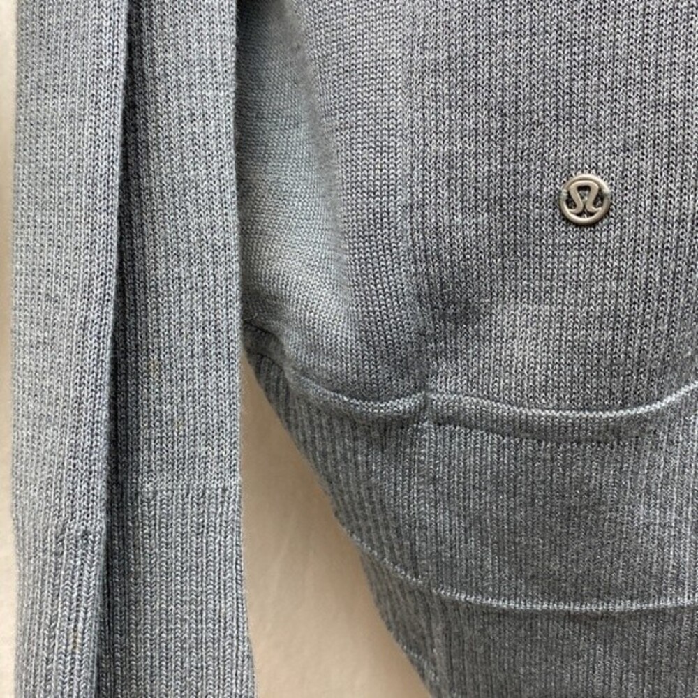 Lululemon Gray Transformation Wrap Open Front Cardigan Sweater 6 - Picture 6 of 9